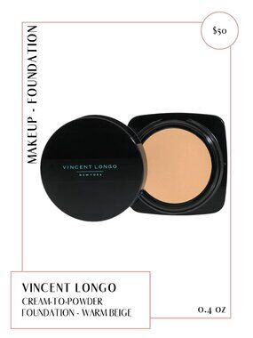 Vincent Longo Cream to Powder Foundation - Warm Beige